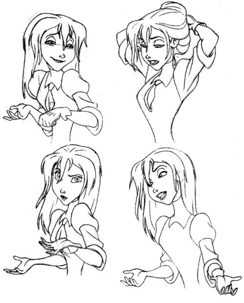 500x621 Jane Concept Sketches By Ken Duncan Art Sketches