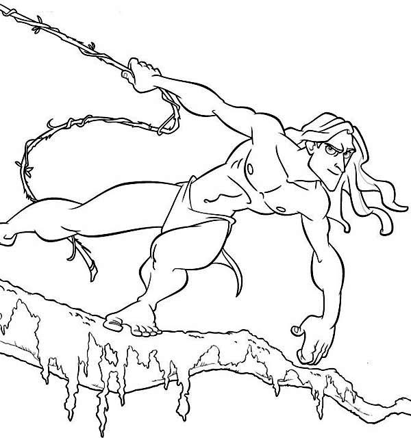 600x643 Amazing Disney Tarzan Film Coloring Page Coloring Sun