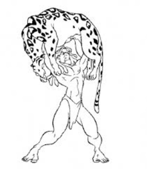 500x571 Tarzan Coloring Pages Free For Kids Gtgt Disney Coloring Pages