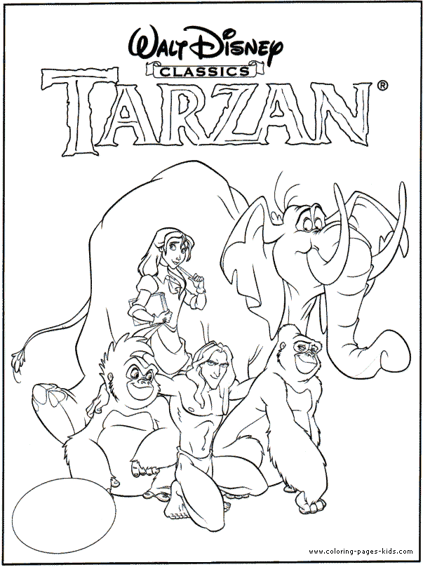 603x808 Tarzan Coloring Pages To Print Coloring Page For Kids