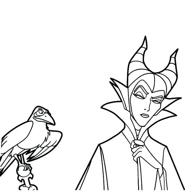 600x623 Disney Villains Coloring Pages Free Villains Printable Coloring