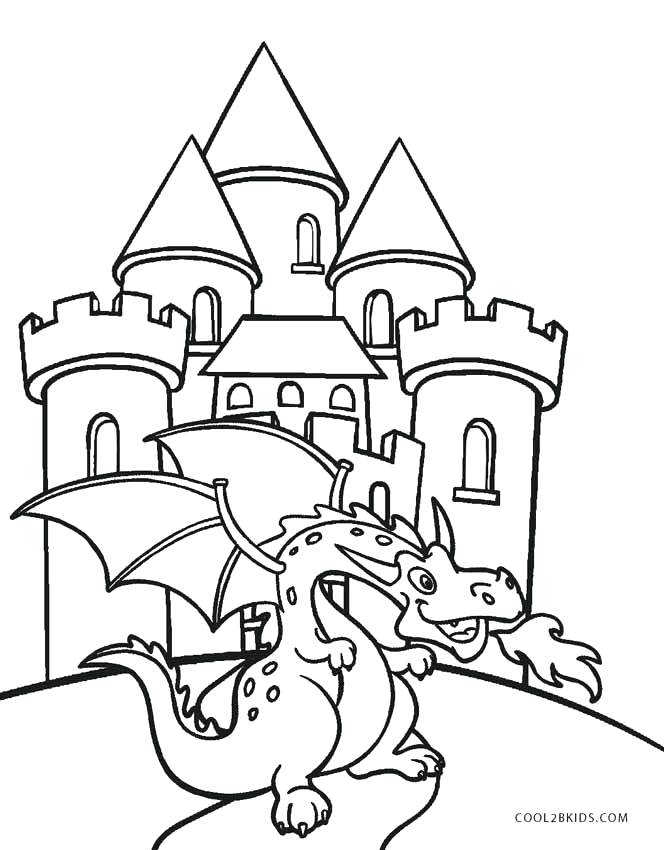 664x850 Coloring Pages Castle Nzherald.co