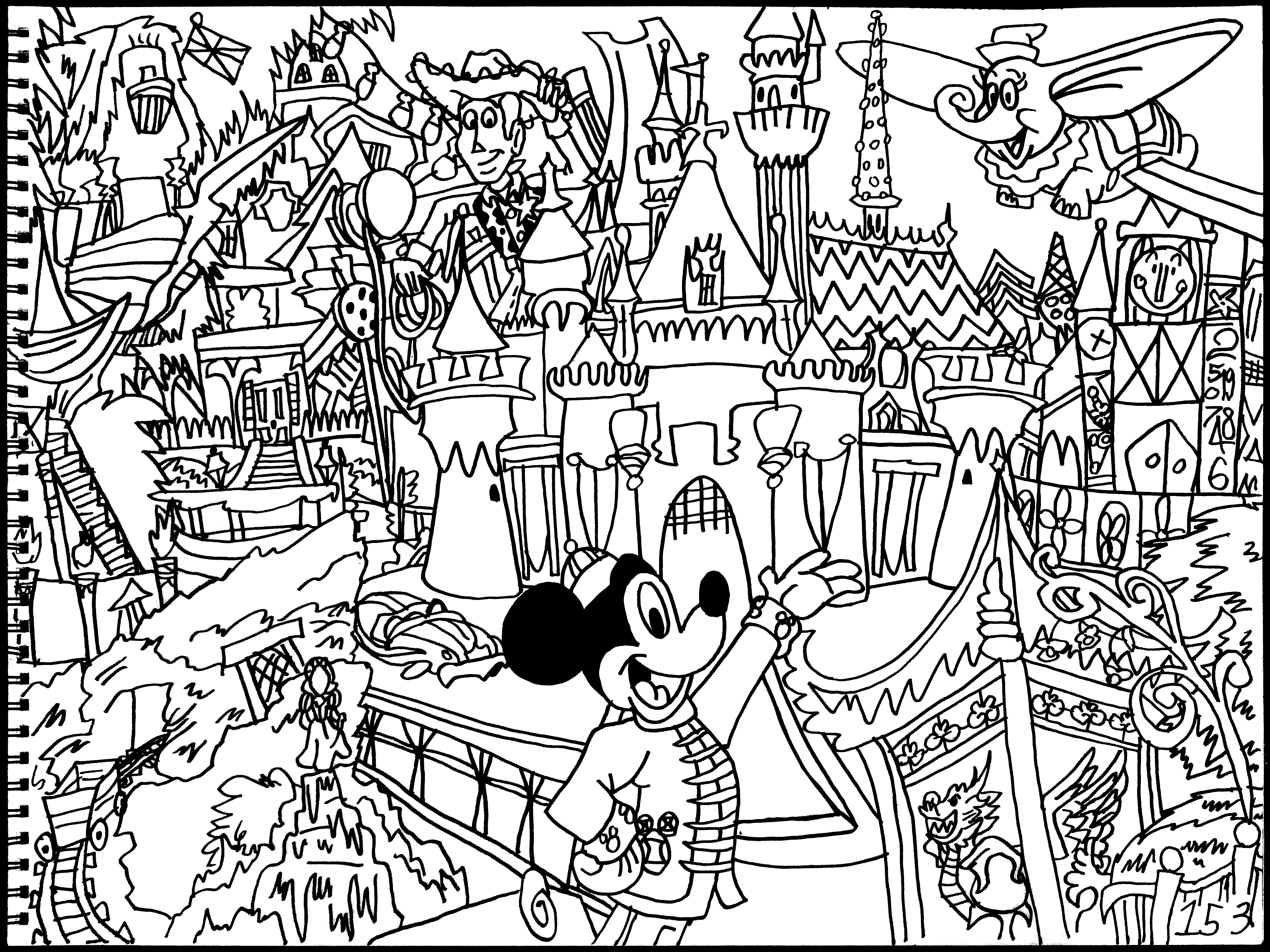 4320x3240 Hong Kong Disneyland By Averagejoeartwork