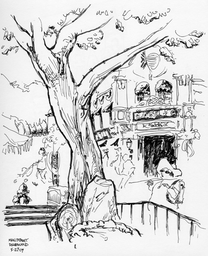 407x500 Disneyland Drawing