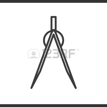 450x450 Divider Linear Icon. Thin Line Illustration. Vector Isolated