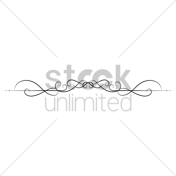 600x600 Ornamental Divider Vector Image