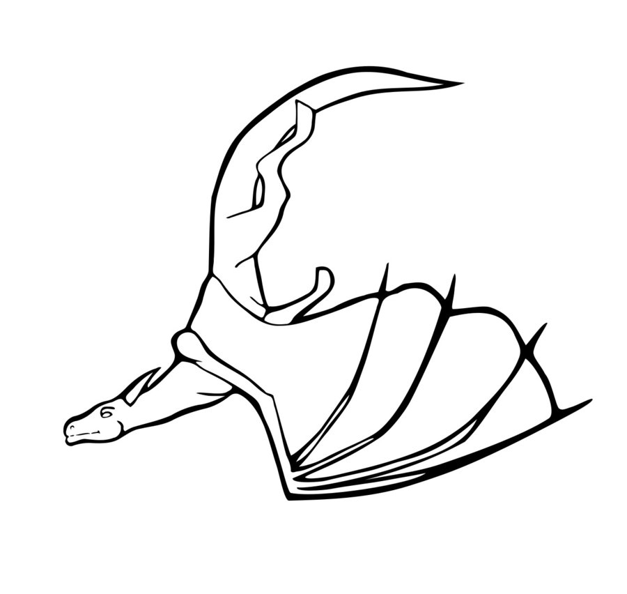 900x852 Diving Dragon By Levviathor