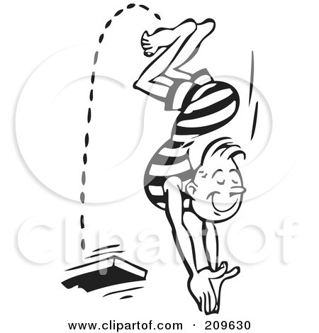 450x470 Royalty Free (Rf) Clipart Illustration Of A Retro Black And White