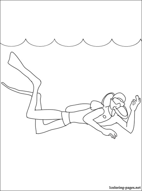 560x750 Underwater Diving Coloring Page Coloring Pages