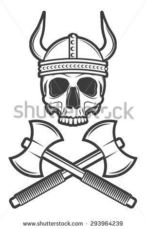 300x470 Collection Of Black Horned Helmet Tattoo