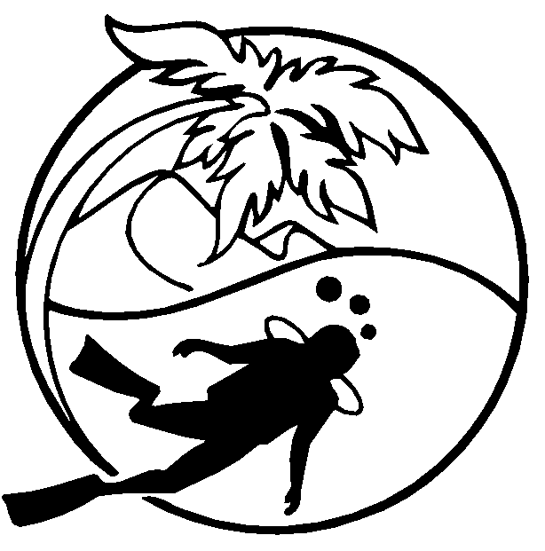 614x621 Diver Clipart Drawing