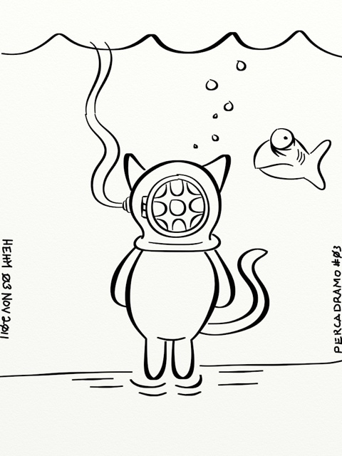 480x640 Percadramo Day 03 Cat In Diving Helmet The Cynical Woman Website
