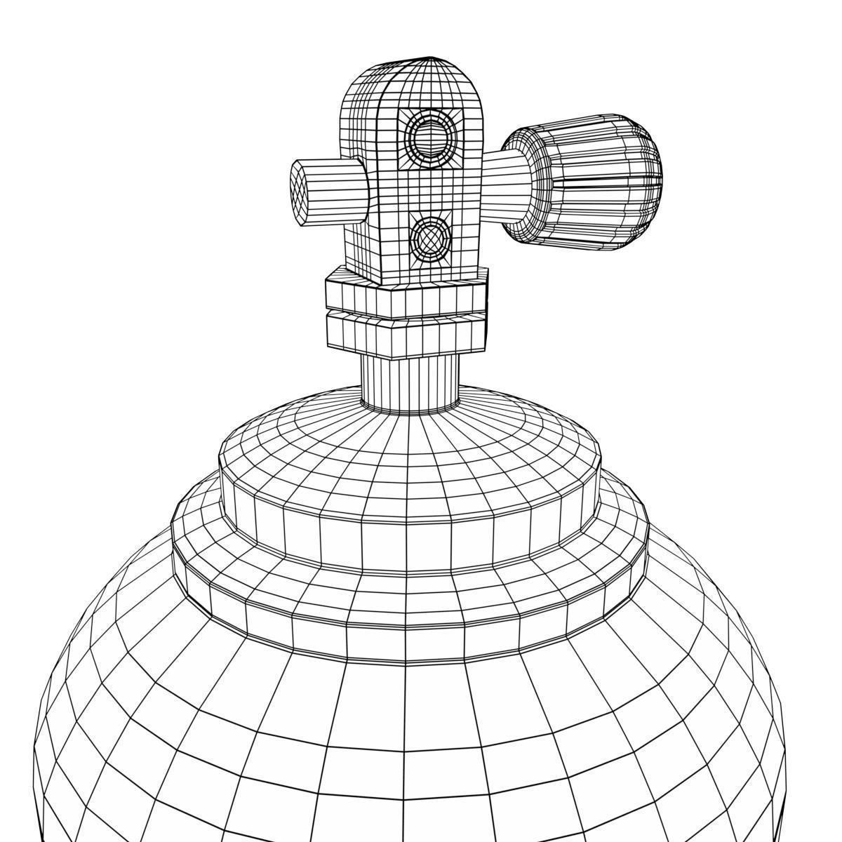 1200x1200 Scuba Diving Tank Gas Cylinder 3d Model Pbr Cgtrader