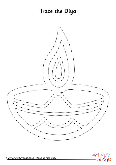 460x650 Diwali Tracing Pages
