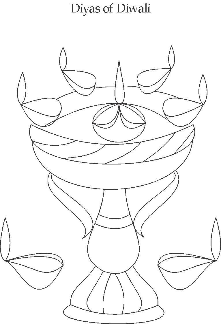 766x1119 Diyas Coloring Page