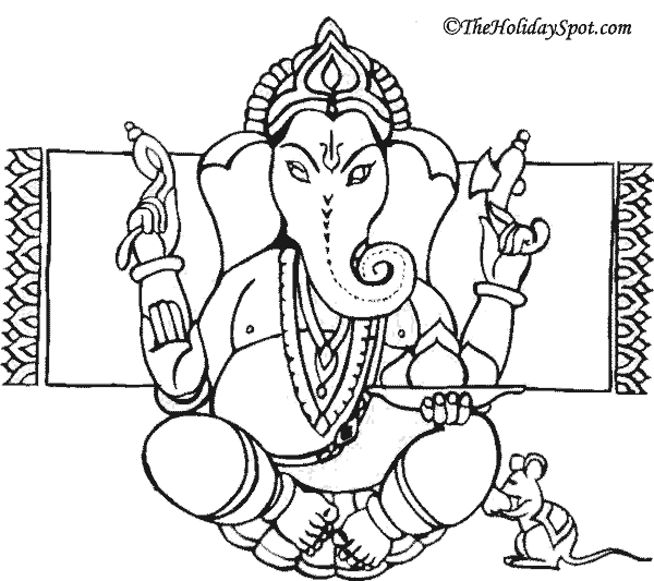 600x533 Diwali Images To Color