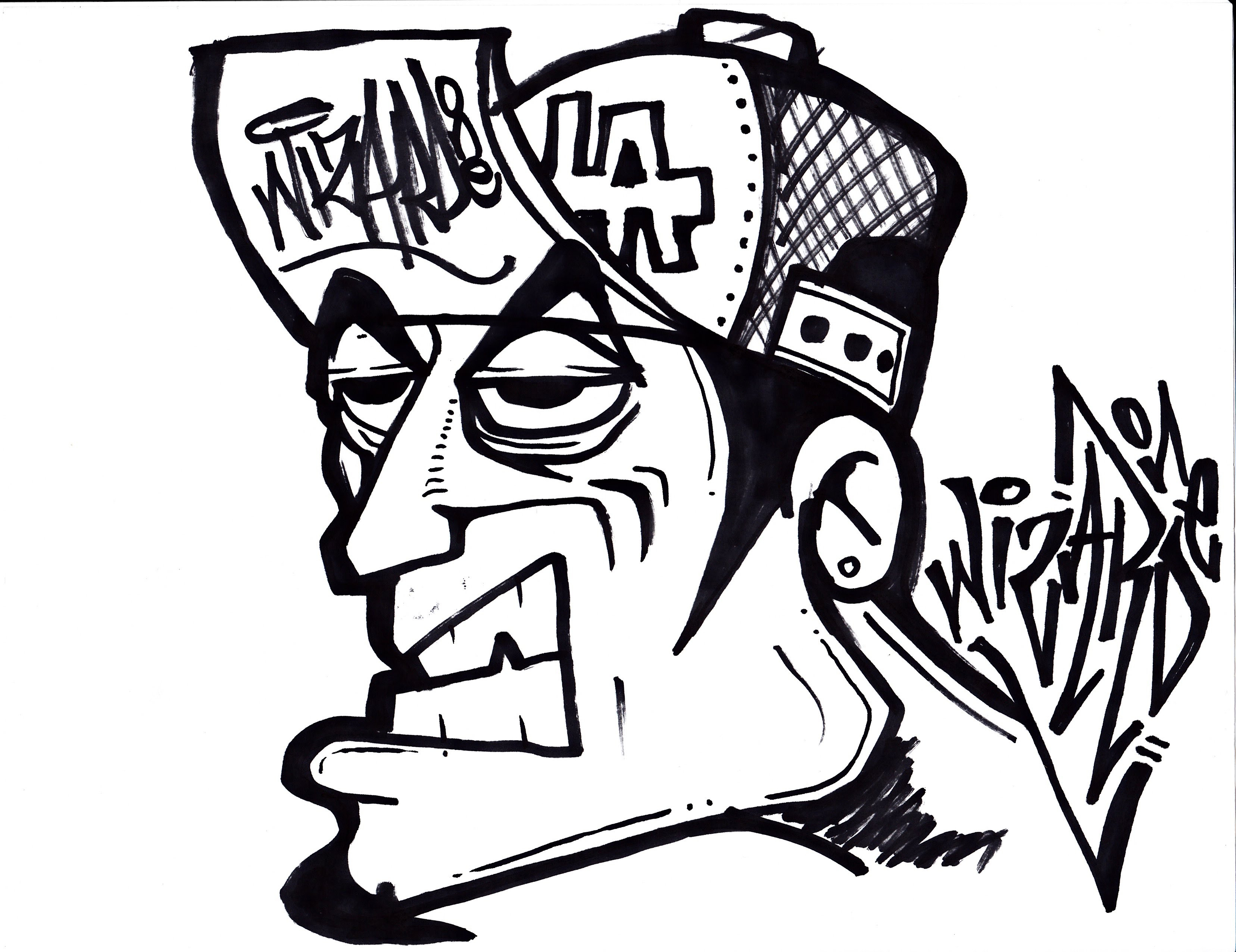 3312x2552 Graffiti Dj Characters Drawing A Graffiti Character (Cool