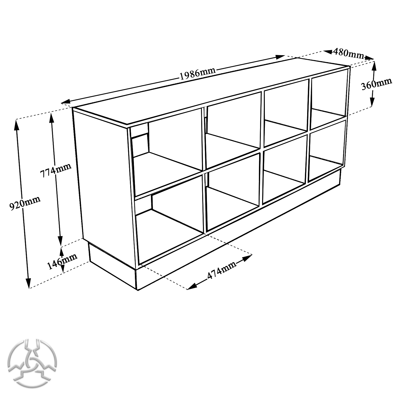 1600x1600 Ds2000 Big Dj Desk For Turntables Cdjs And Mixer