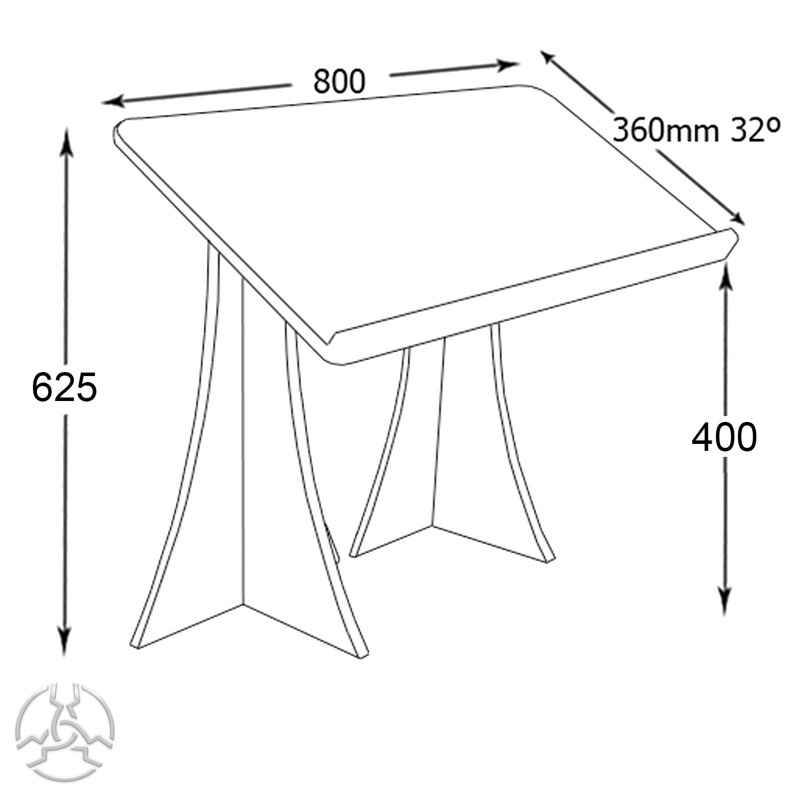 1600x1600 Ds2 Dj Desk With Cd And Vinyl Storage