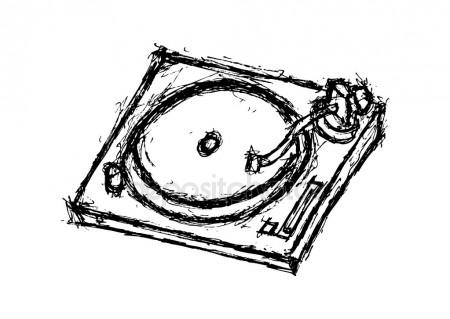 450x319 Turntable Dj Elemente Cartoon Stockvektor Kk Inc