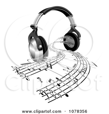 450x470 African American Dj Mixing His Records And Listening Through