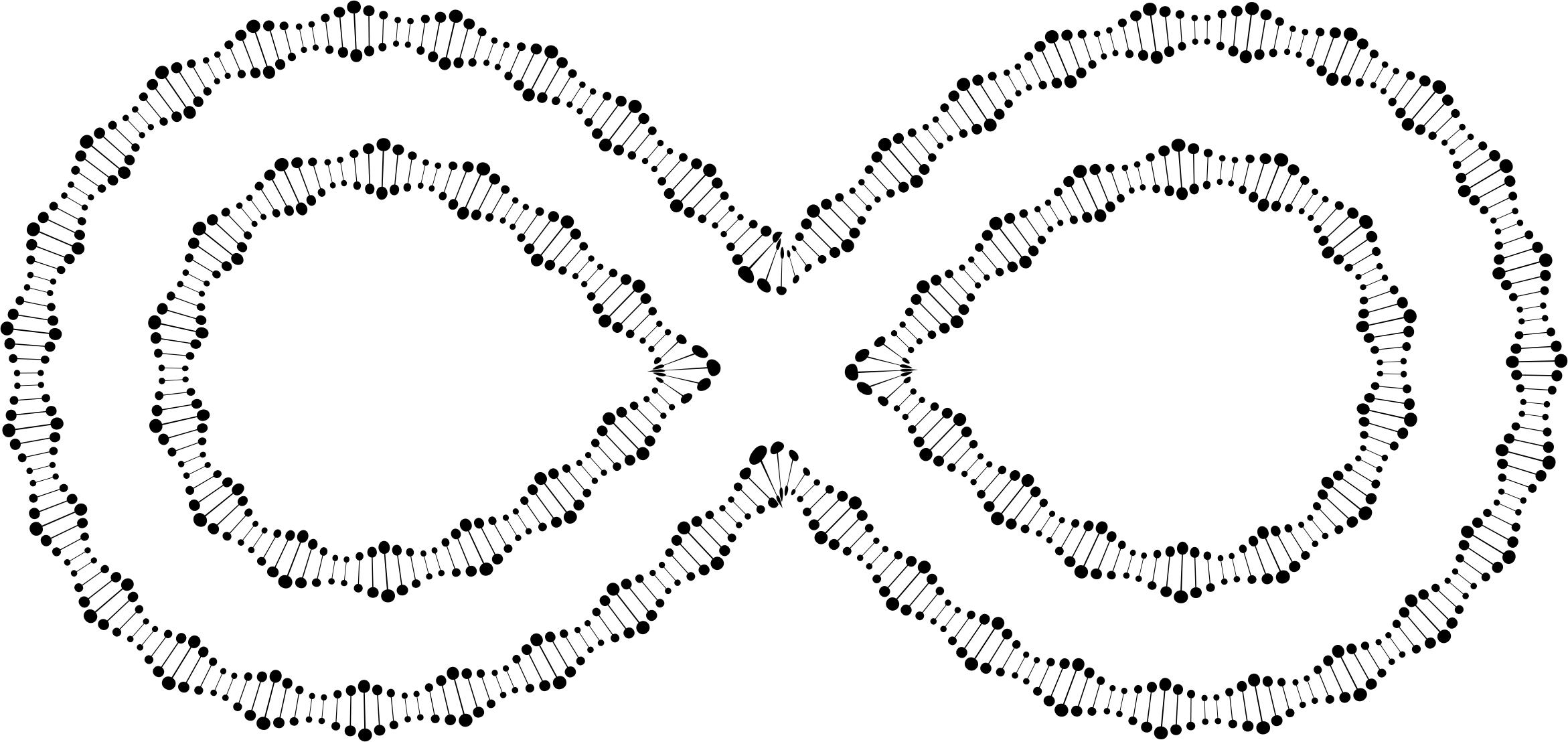 2342x1108 Abstract Dna Helix Infinity Icons Png