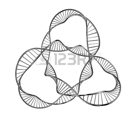 450x386 Illustration Of A Dna In The Form Of The Closed Infinity Stock