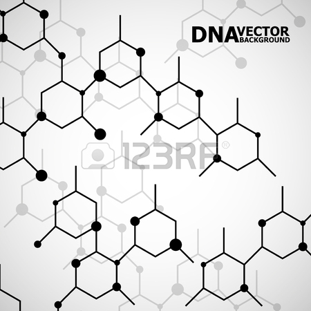 450x450 Hexagonal Molecule Of Dna. Molecular Structure. Geometric
