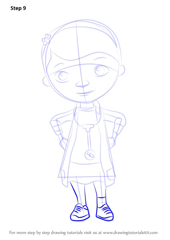 596x843 Learn How To Draw Doc From Doc Mcstuffins (Doc Mcstuffins) Step By