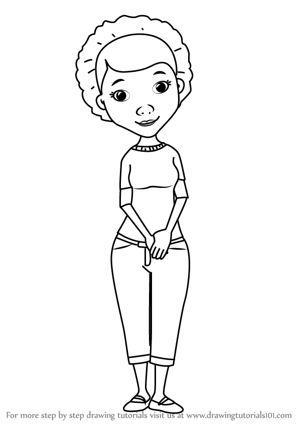 598x844 Learn How To Draw Dr. Maisha From Doc Mcstuffins (Doc Mcstuffins