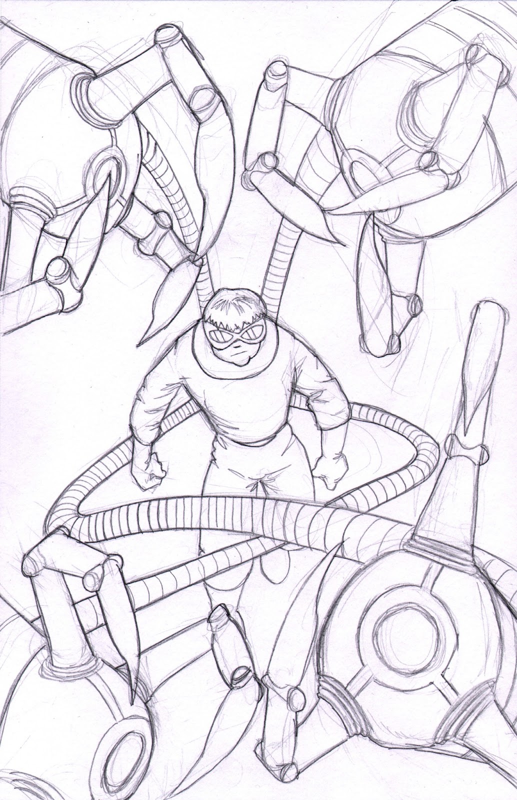 1034x1600 Sketch Paddys Doctor Octopus Amp Rob Zombie Inks