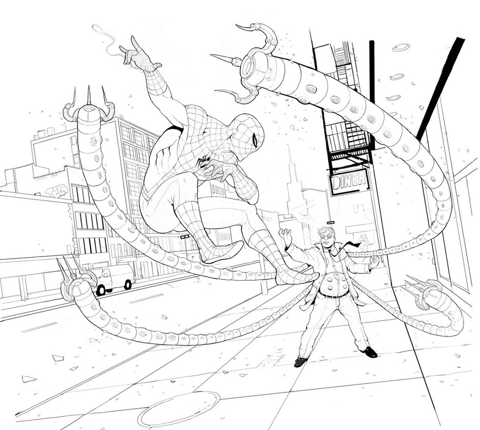 944x846 Spiderman Vs Doc Ock By Teratophile