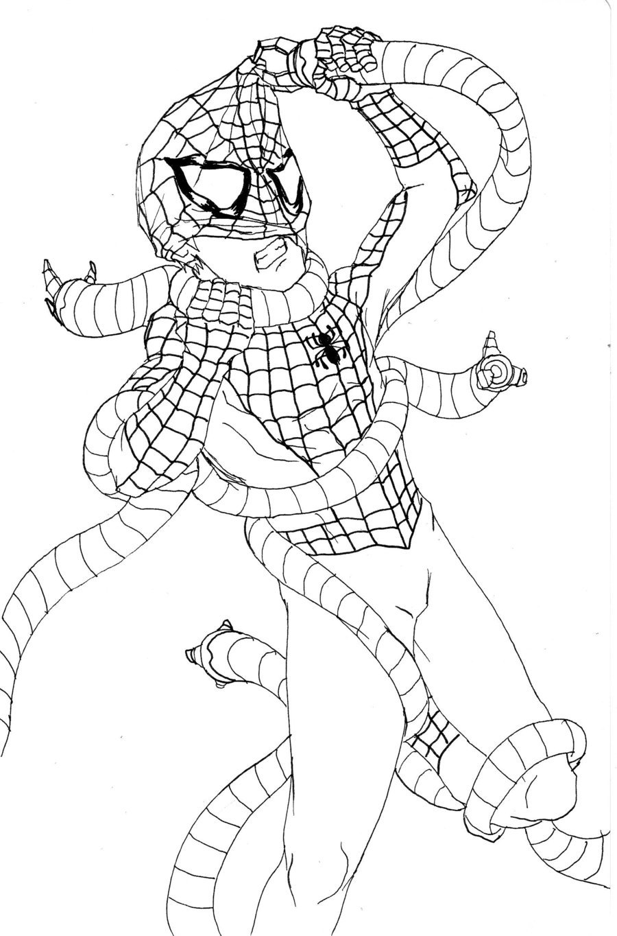 900x1364 Spidey Vs Doc Ock By Nursury0