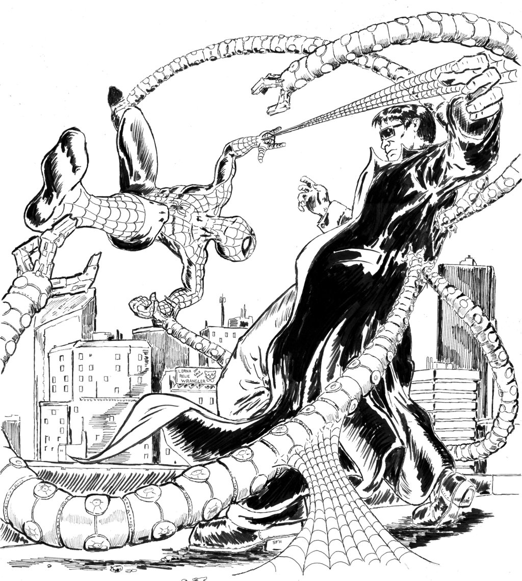 1024x1140 Spiderman Vs Dr Octopus By Brokenhill