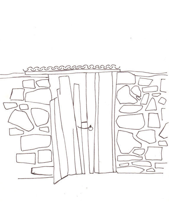 570x682 Five Pen And Pencil Drawings Of A Wooden Boat Dock Oil