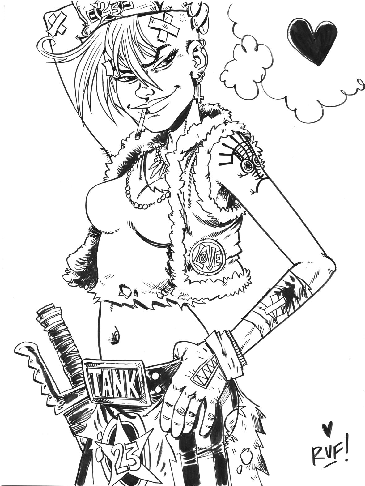1181x1572 Tank Girl Commission Piece For Thought Bubble Festival 2013! See