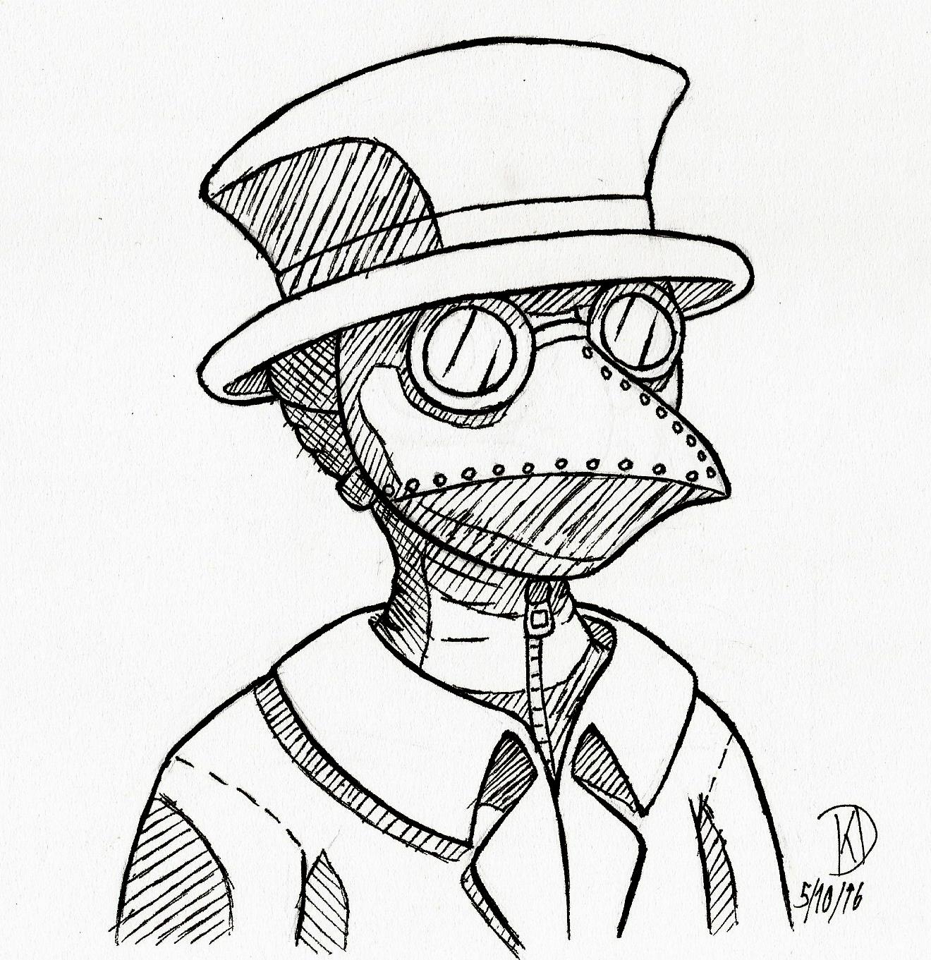 1320x1361 Plague Doctor By Kirby Dash