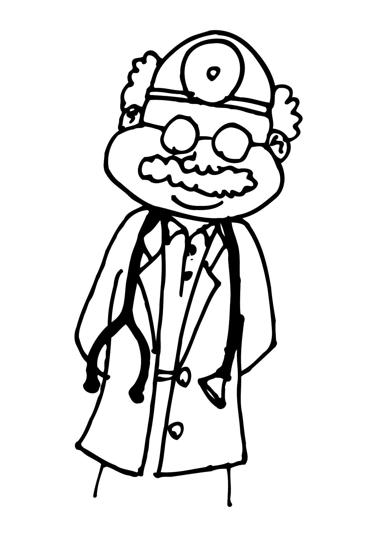 1240x1750 Coloring Page Doctor