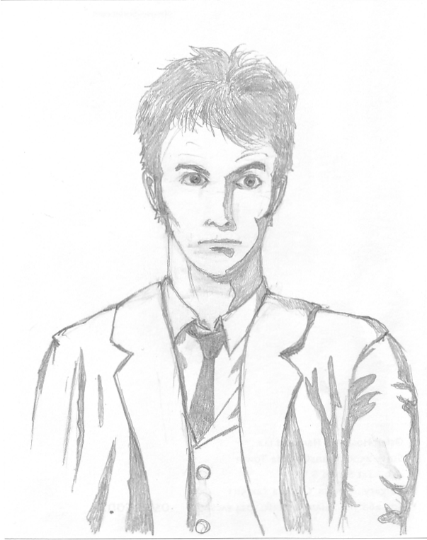 603x763 Tenth Doctor Pencil Sketch By Darnvader