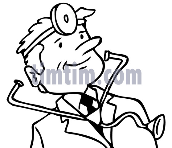 558x480 Free Drawing Of A Doctor Bw From The Category Diet Amp Health