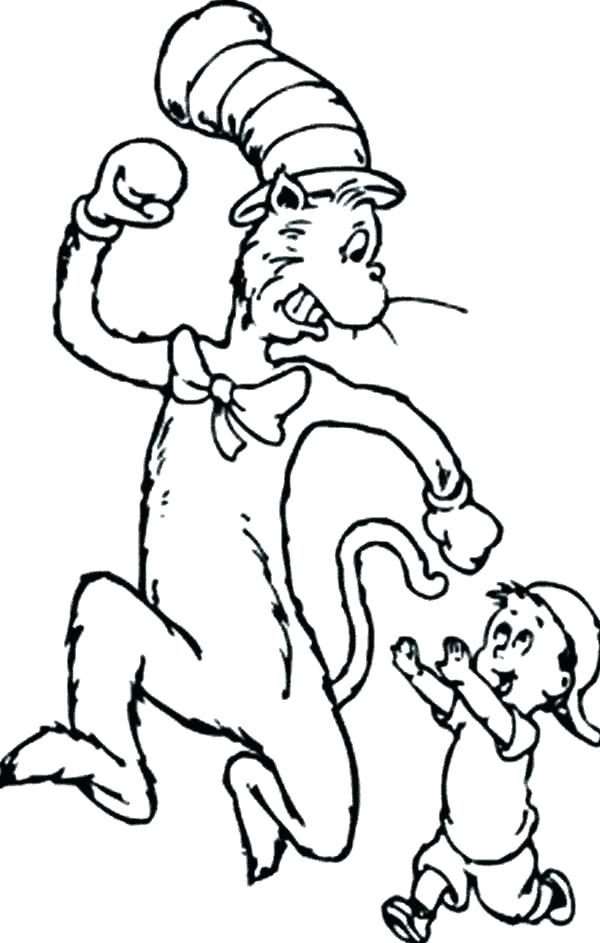600x943 Thing 1 And Thing 2 Coloring Pages Coloring Sheet Coloring Pages