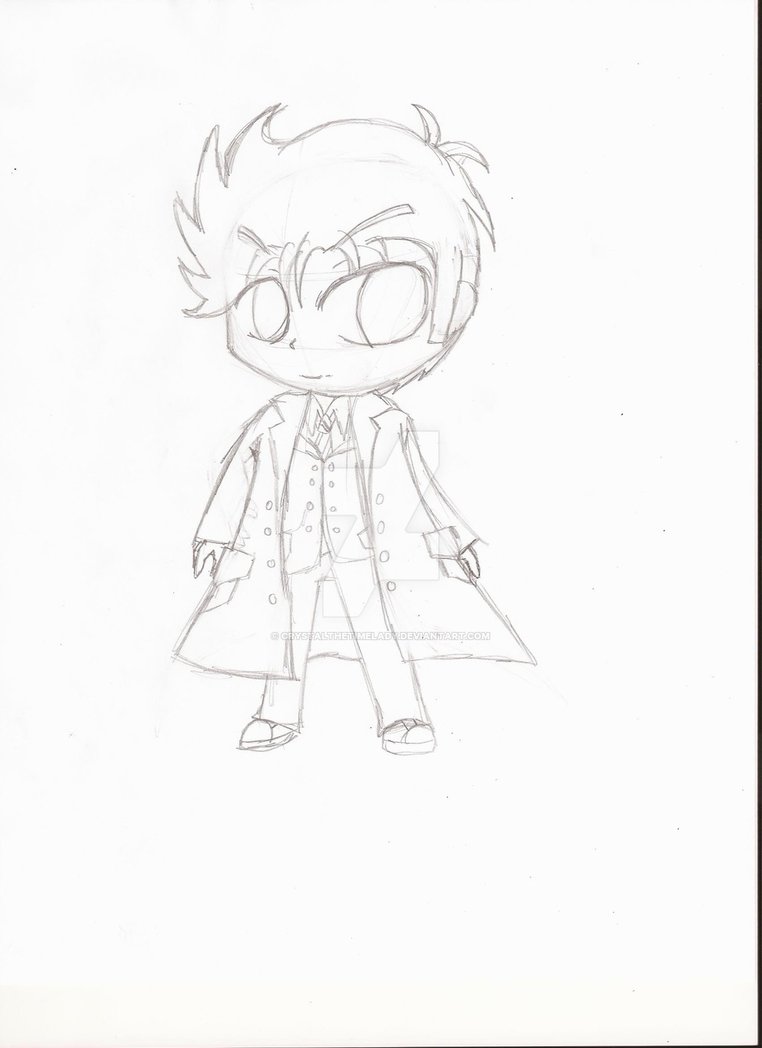 762x1048 Chibi 10th Doctor Doctor Who (Sketch) By Crystalthetimelady