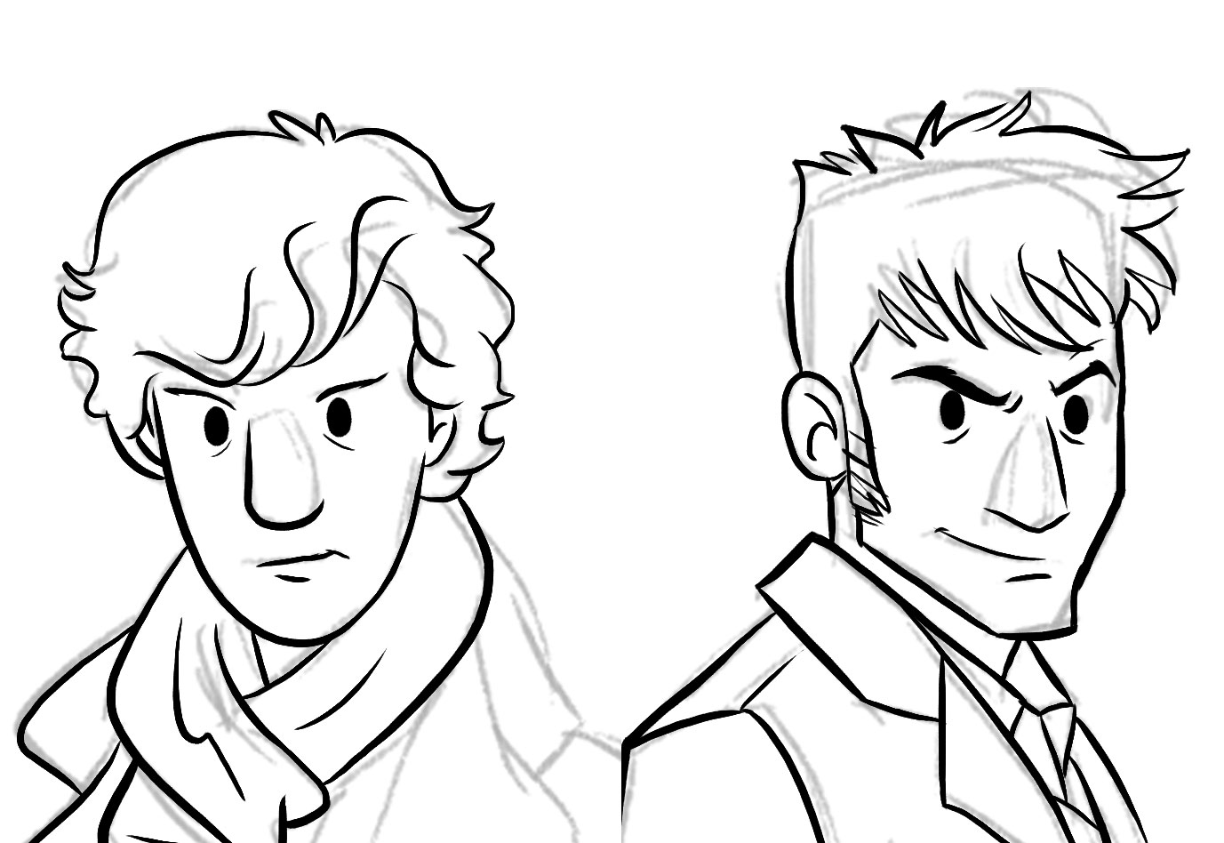 1377x948 Sherlockdoctor Who Fanart So Far