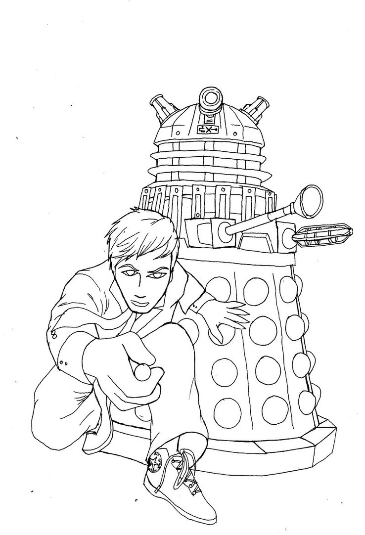 738x1082 Dalek X And The Doctor By Dalekmercy