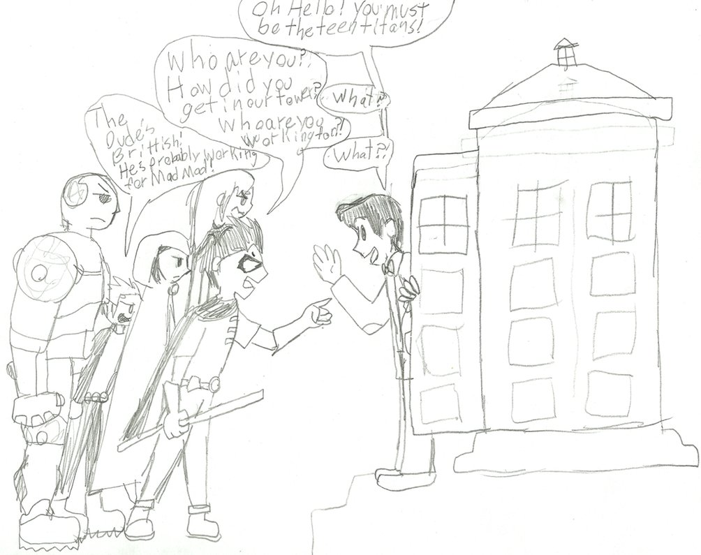 1004x795 Rule 21 Of The Doctor's Tardis The Teen Titans By Artdirector123