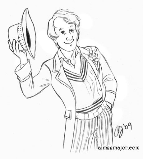 460x511 Fifth Doctor By Aimeekitty