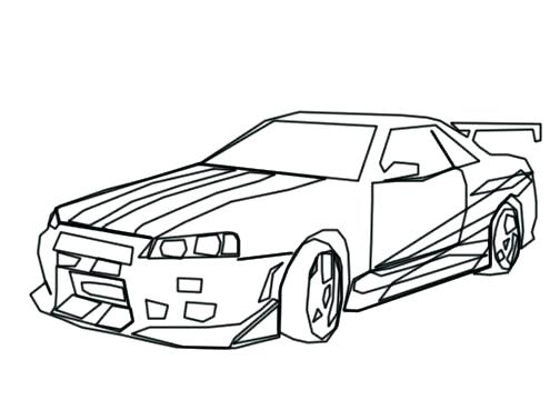 Dodge Challenger Drawing at GetDrawings | Free download