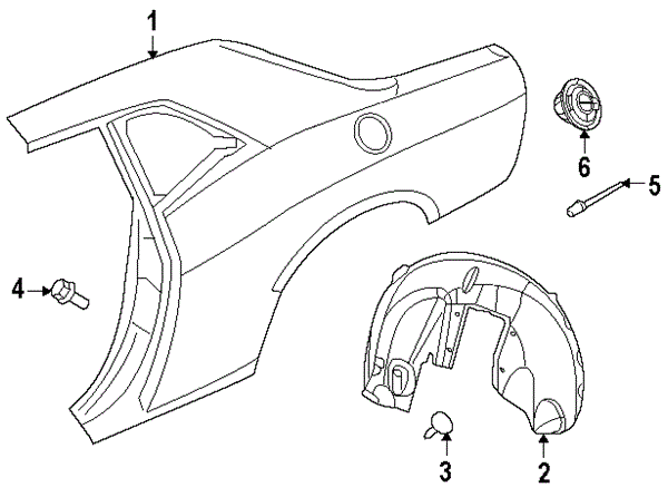 600x446 Dodge Wheelhouse Liner Partnumber 5028747ab