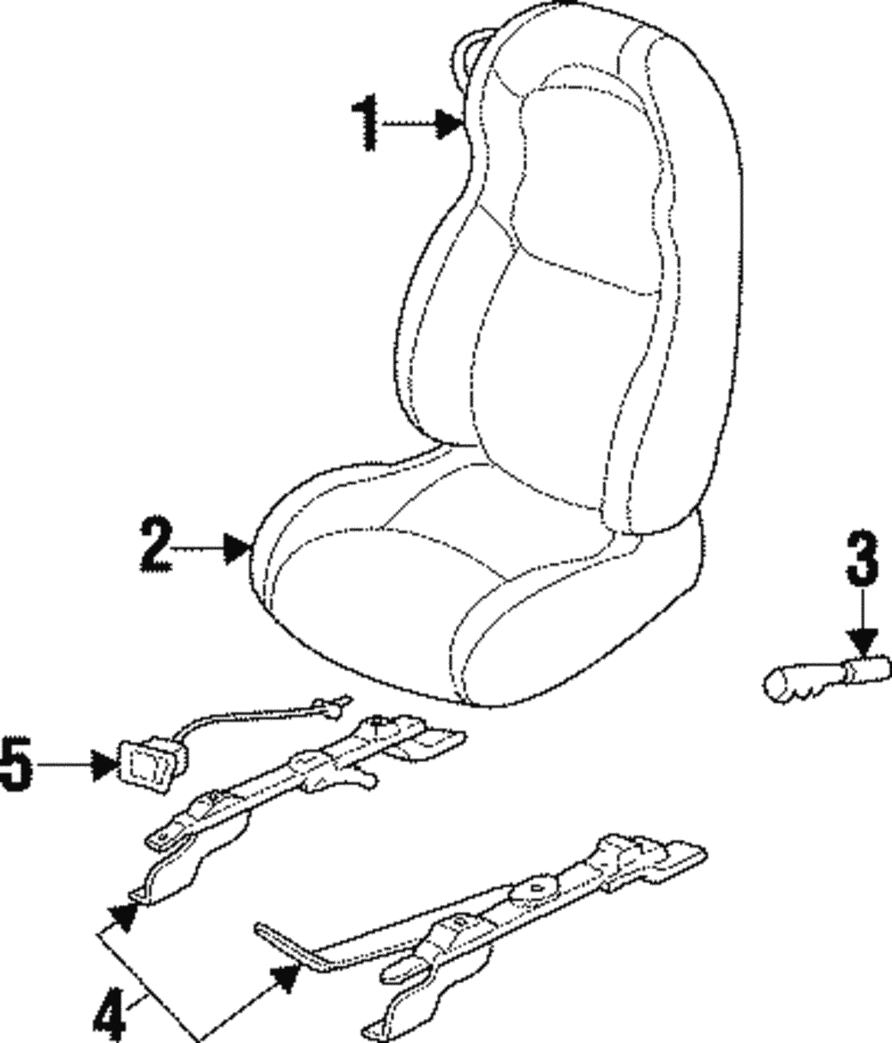 1000x1170 Genuine Dodge Viper Seat Cushion Sn771ucaa Ebay