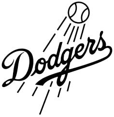236x242 Los Angeles Dodgers Baseball Team Logo Sticker Vinyl Decal